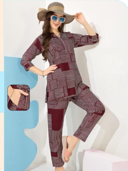 curious kitten Rayon co-ord