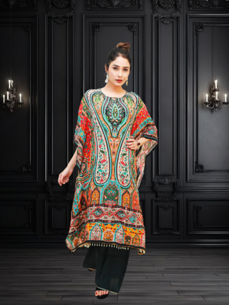 Elegant Multicolor Kaftan