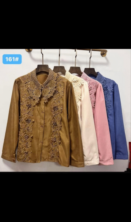 Elegant Floral Lace Shirt